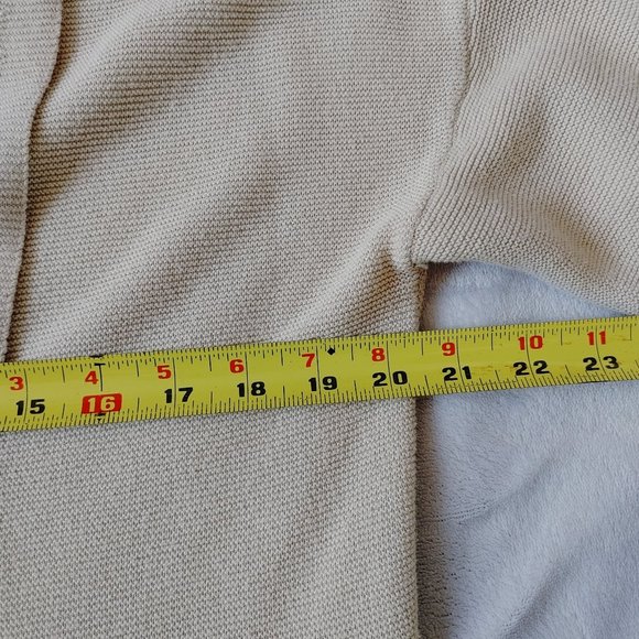 Beige Roll-Up Sleeve Cardigan - Picture 7 of 11